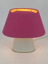 KLEINE KPM PORZELLAN TISCHLAMPE NEUER STOFFSCHIRM TRUDE PETRI