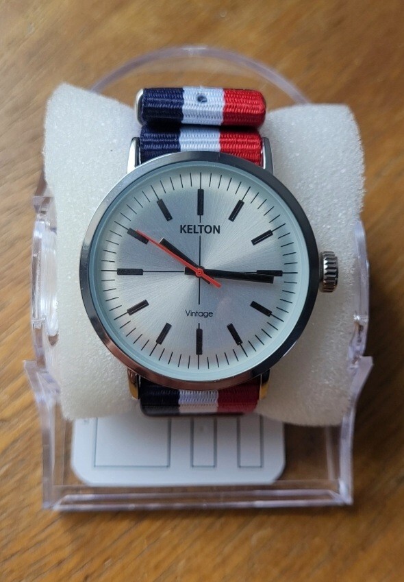 Montre Homme Vintage Kelton Edition Limitée en Cuir Marron
