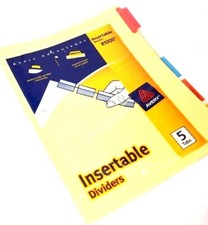 Avery Advantages Insertable Dividers 5 Tabs 81000