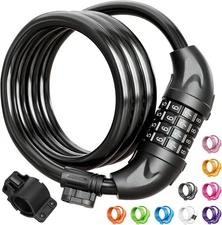 Titanker Bike Lock, Bicycle Lock 4 Feet Cable Lock