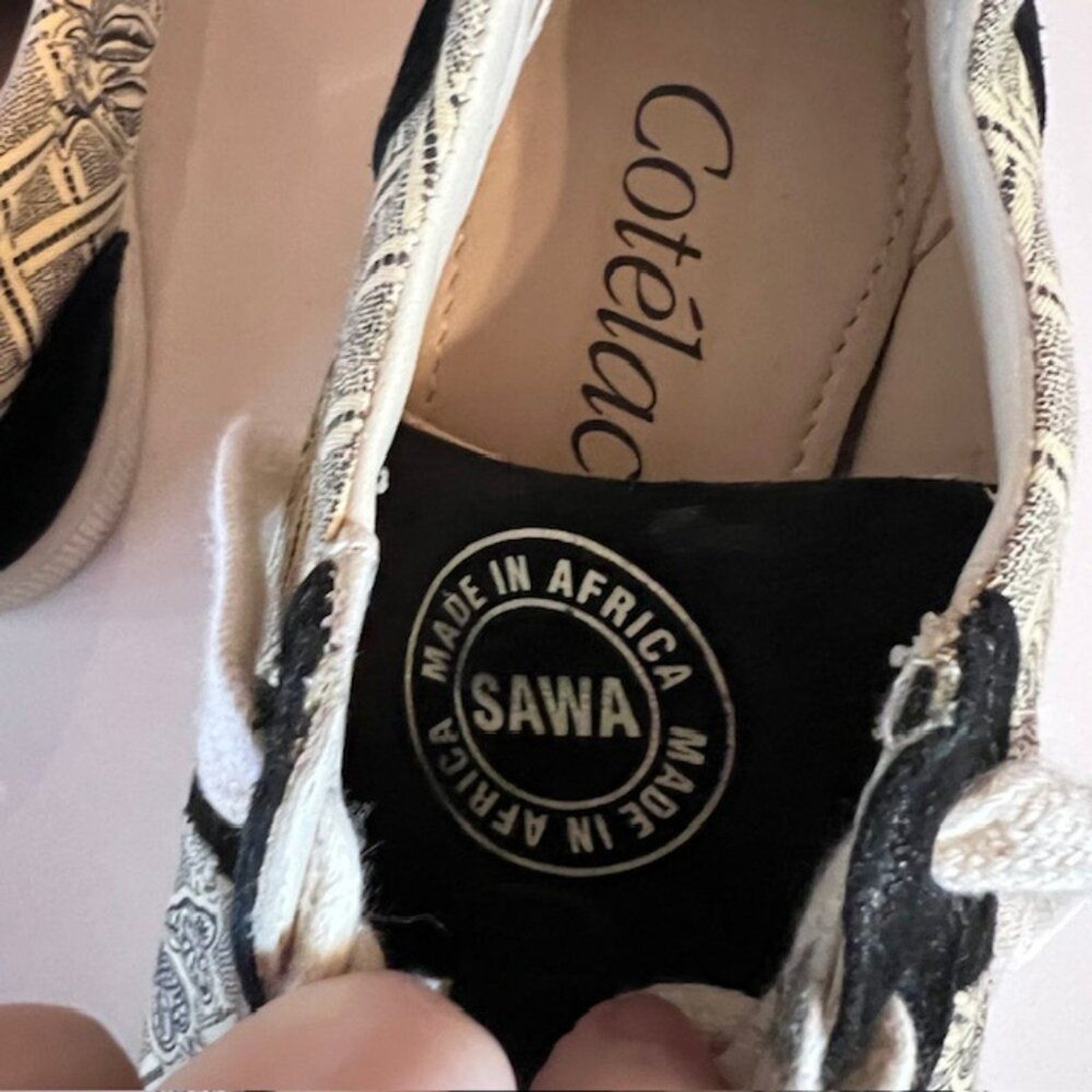 Cotélac Black White Patterned Low Top Sneakers - … - image 6