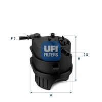 UFI 24.343.00 Kraftstofffilter FüR CitroËN Ford Mazda Peugeot Toyota