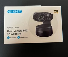 EMEET PIXY 4K AI Dual-Camera PTZ Webcam with Gesture Control and Tracking