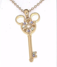 Disney Park Arribas Necklace Mickey Mouse Made with Crystals from Swarovski Key