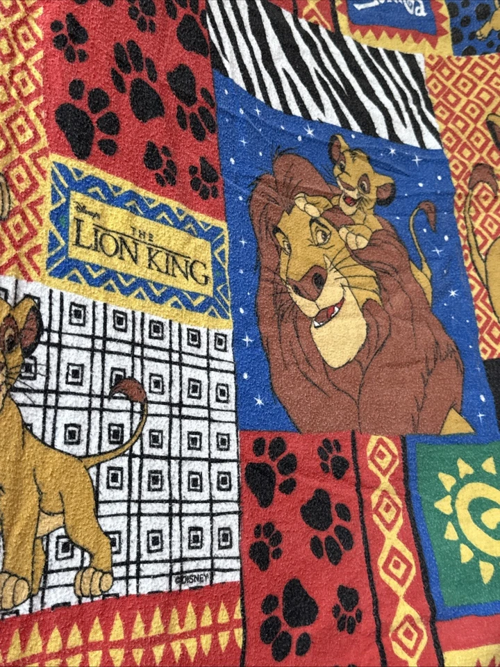 Sábana Ajustable Disney El Rey León Talla Doble De Colección Años 90 Simba Foto 4 de 4