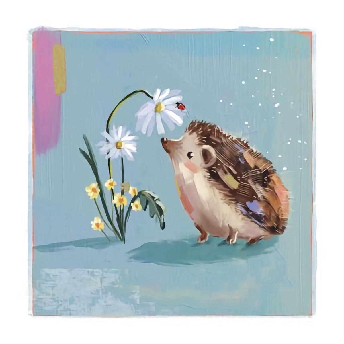 Hedgehog Blank Card Notelet All Occasions Birthday Anniversary Thank You