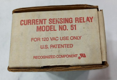 Aprilaire Model No. 51 Current Sensing Relay 120VAC 50W RP Research Products NOS