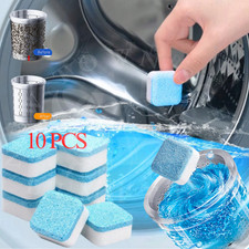 10PCS Washing Machine Cleaner Finally Fresh White Count Laundry Powder Tablets