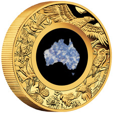 2025 Great Southern Land Blue Lepidolite Gold Coin - Australia - 2 oz Proof 4191.11 per troy oz