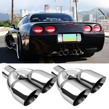 For Chevy Corvette C5 Z06 97-04 Dual Exhaust Tip Tailpipe 2.5 Inlet 3.5 Outlet