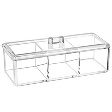 Plastic Drawer Organizer, Clear Acrylic Vanity Desk Storage and Organizer, 3 ...