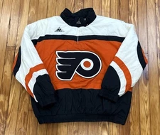 Vintage Philadelphia Flyers Jacket Apex One Men’s XL Big Logo 1/4 Zip