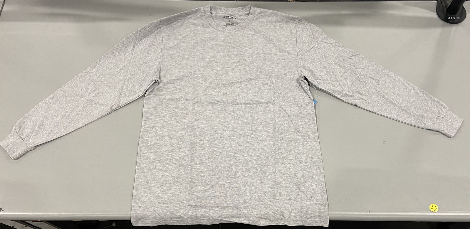 ЛЕГКАЯ ФУТБОЛКА ACTION THREAD APARREL С ДЛИННЫМ РУКАВОМ - РАЗМЕР: МУЖСКОЙ БОЛЬШОЙ - СЕРЫЙ