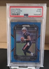 2022 Panini Prizm - Rookies Bailey Zappe #305 Blue Prizm (RC)