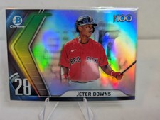 2022 Bowman Chrome Top 100 Jeter Downs Rc #BTP-28 Rookie RC Red Sox