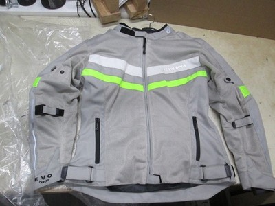 OLYMPIA   EVE 3 MOTORCYCLE JACKET + RAIN LINER - WOMENS MEDIUM GREY