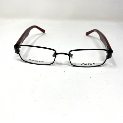 KILTER KIDS EYEWEAR K4007 001 BLACK RED 47-16-130 FLEX HINGE EYEGLASSES :I38