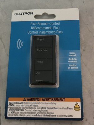 Lutron Pico Remote Control Wireless 4-Scene PJ2-4B-GBL-P03 Black