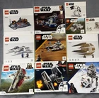 Lego Star Wars Lot Of 11 Instruction Manuals. Various Sets. 75300, 75322, 75312
