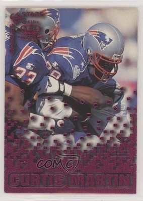 1995 Pacific Triple Folders Rookies & Stars Raspberry Curtis Martin HOF 0q3