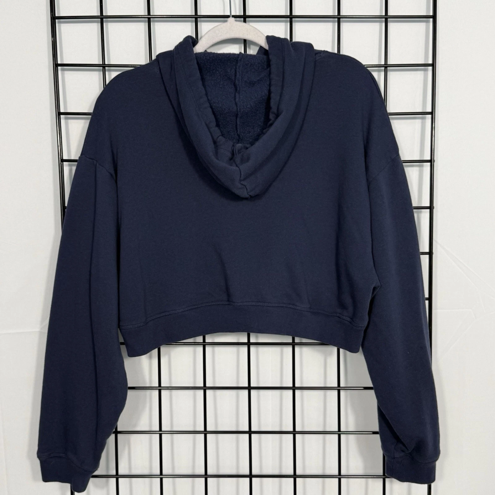 UNDERCOVER Felpa con cappuccio ROSA Victoria's Secret cropped donna M blu navy pile tutti i giorni casual comoda