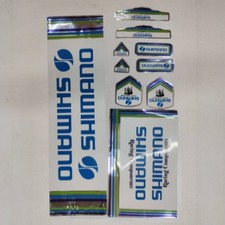 NOS Shimano Racing Components Decal Sticker Sheet Vintage 80s 90s Foil Original