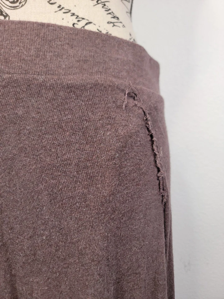 Bordeaux Handkerchief Skirt Womens SZ Medium Brown Gray Asymmetric Boho - Image 4 of 4