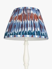 John Lewis  Narla Tapered Lampshade, Multi Blue, 25cm