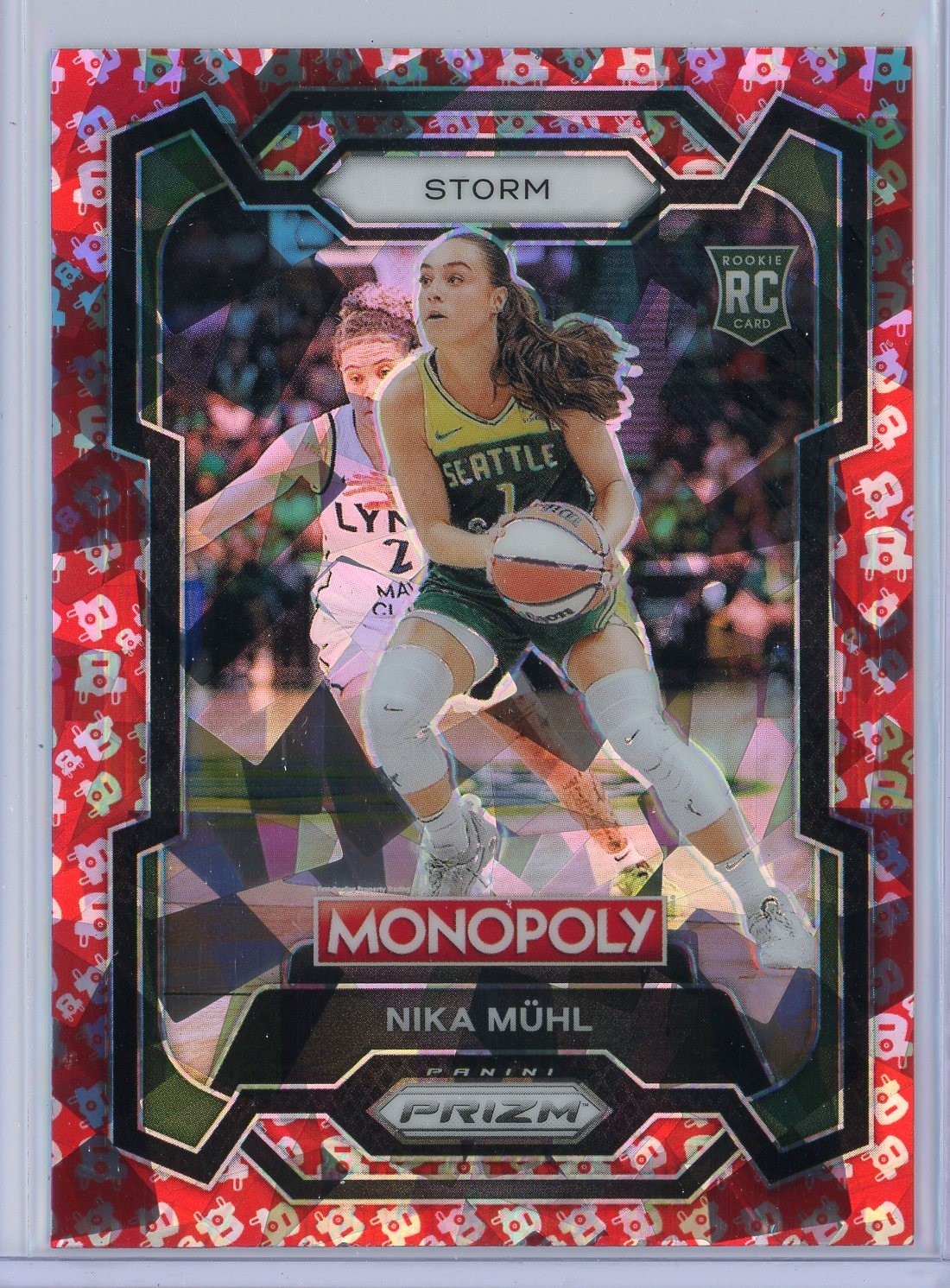 2024 Panini Prizm Monopoly WNBA 4 Nika Muhl RC Free Parking Parallel