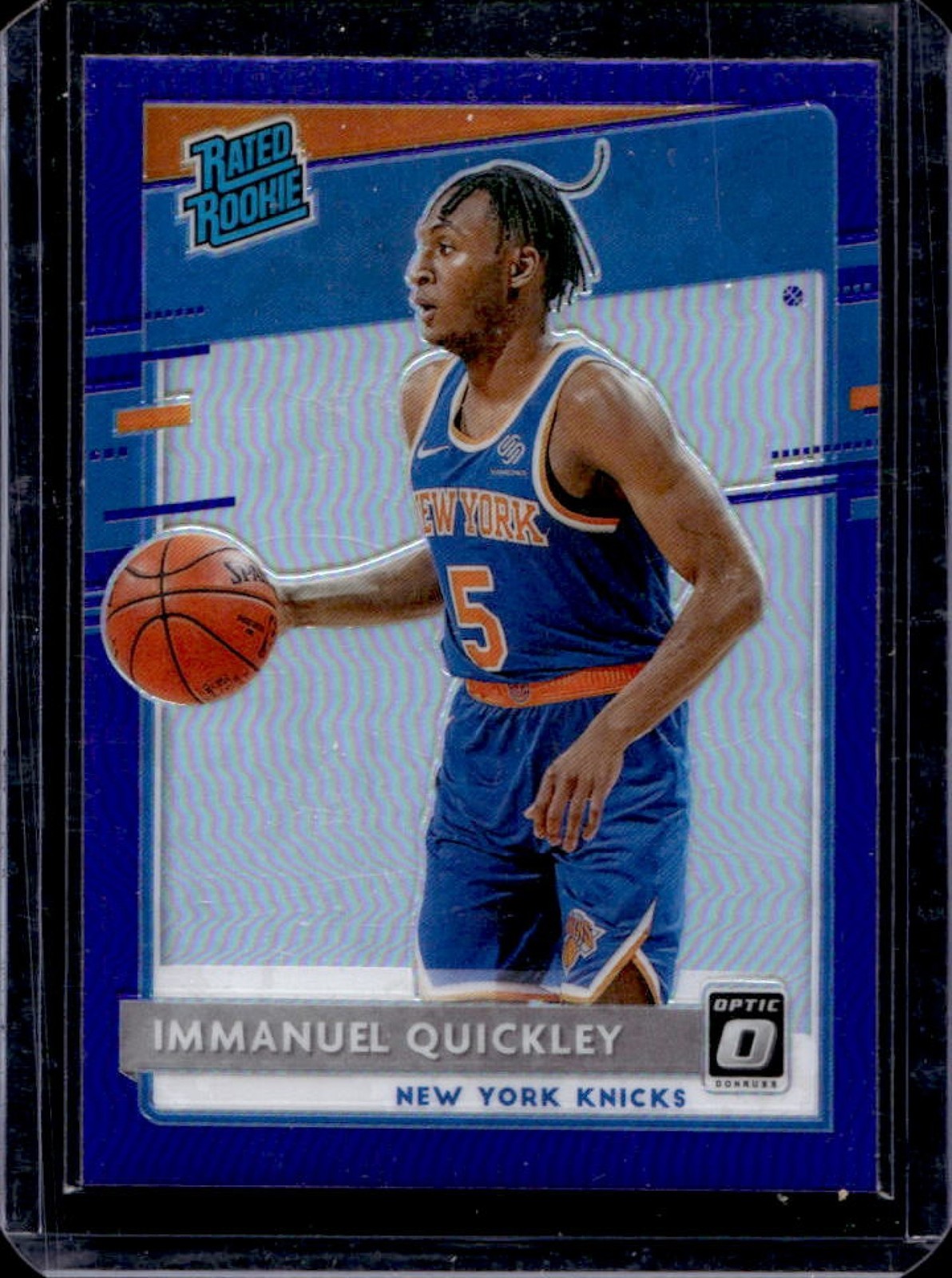 2020-21 Donruss Optic Immanuel Quickley Purple Rookie RC #175 Knicks