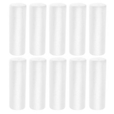10 Pcs Polystyrene Foam Tubes White Cylinders for Crafting Floral Wreath Bases