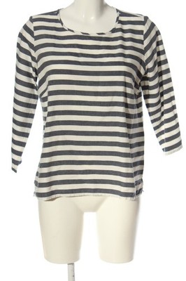 SA.HARA Ringelshirt Damen Shirt Gr. DE 40 wollweiß-blau Casual-Look