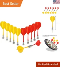 Compact & Safe 12 Pcs Magnetic Darts Set - Ideal for Kids and Family Fun