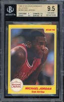 Michael Jordan Rookie Card 1985 Star Crunch N Munch All-Stars #4 BGS