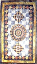 DECORATOR CUSTOM QUILTED WALL HANGING - STONEHENGE PANEL PRINT