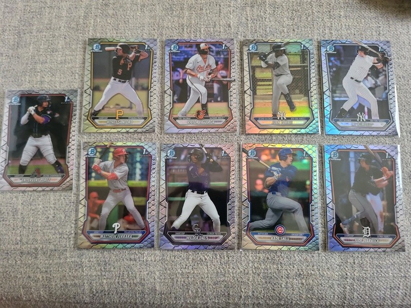 2026 Bowman Baseball- REPTILIAN LOT (9 CARDS)
