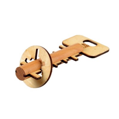 1*IQ Test Toys Intelligence Developement Game Burr Puzzle Unlock Key Magic Trick