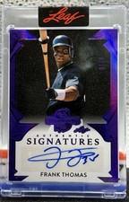 Frank Thomas 2025 Leaf Spectacular Signatures #S-FT1 Auto Purple Holo 8/10