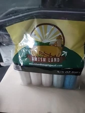 Bars Amish Farm Land Bar Soap 5oz Large - Organic Natural Skin Care - 5 Bars