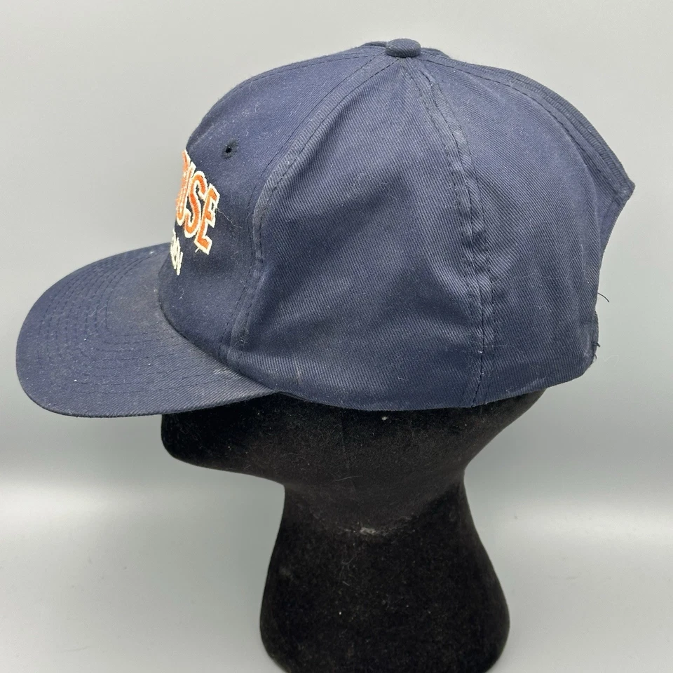 Vintage Twins Enterprise Syracuse Orangemen snapback hat navy green under brim - Image 3 of 4
