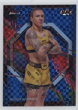 2024 Topps Finest UFC Common Blue Checkerboard Refractor /99 Jessica Andrade uk2