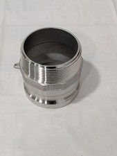 Cam  Groove Coupling: 3" Part F, Stainless Steel, 500 psi Max 44795086