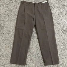 NEW Cintas comfort flex 945-50 mens size 40X31 brown uniform Work Pants
