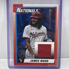 2025 Topps Series 2 - 1990 Topps Baseball Relics James Wood #90R2-JW Blue /150