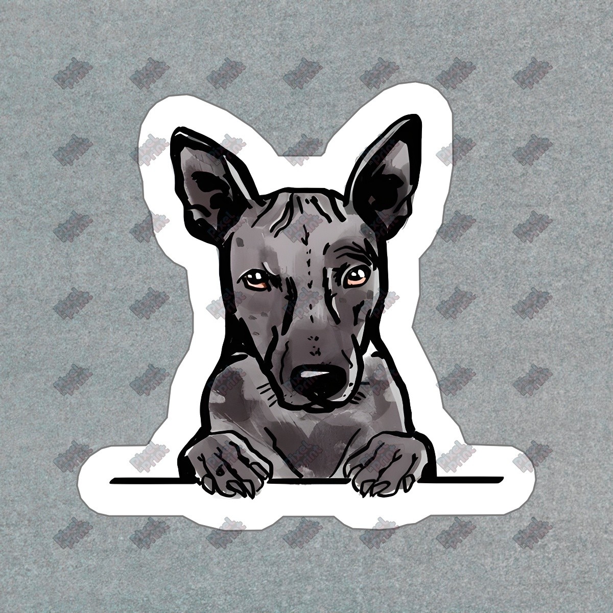 Cute Canine Decal For Laptop, Water #271218