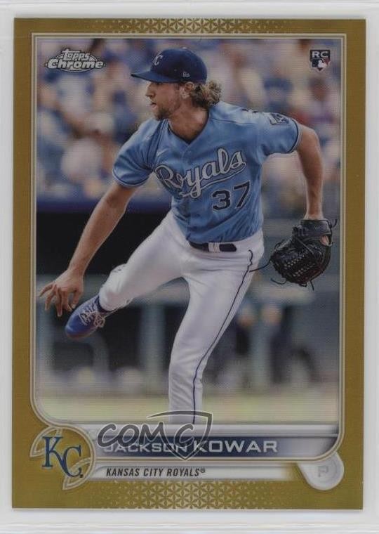 2022 Topps Chrome Gold Refractor /50 Jackson Kowar #188 Rookie RC