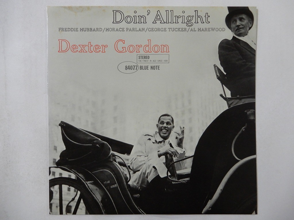 Dexter Gordon Doin' Allright Blue Note K18P 9247 Japan  VINYL LP