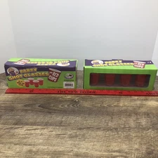 Big Mouth Toys TWO SETS of 4 Party Shot Glasses Mini Red Cups Ceramic BM1546