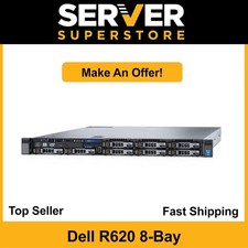 Dell PowerEdge R620 2x E5-2650 V2 16 Cores H710 32GB 2x 600GB SAS rails bezel