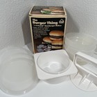 VINTAGE The Burger Thing  by Hoan - 1/4 Pound Burger Press COMPLETE w/ Box 1985